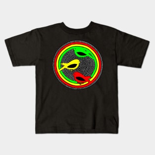 Three Little Birds Circle Kids T-Shirt